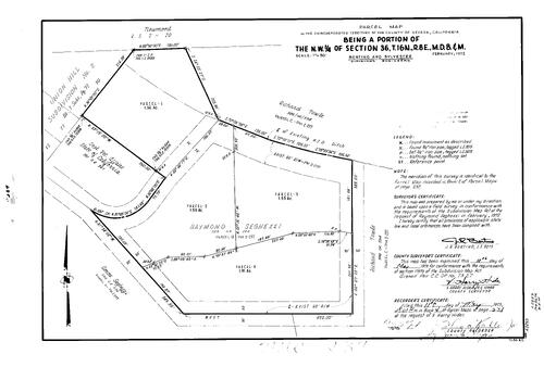 Click to see Parcel Maps Book 4, pg. 237 (1973) of Nevada County Recorders Parcel Maps Book 4