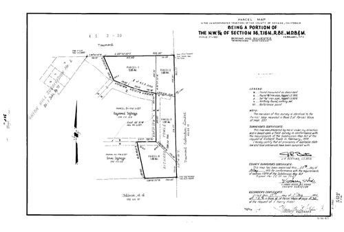 Click to see Parcel Maps Book 4, pg. 238 (1973) of Nevada County Recorders Parcel Maps Book 4
