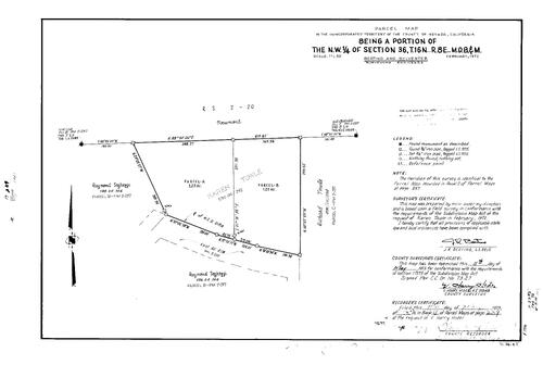 Click to see Parcel Maps Book 4, pg. 239 (1973) of Nevada County Recorders Parcel Maps Book 4
