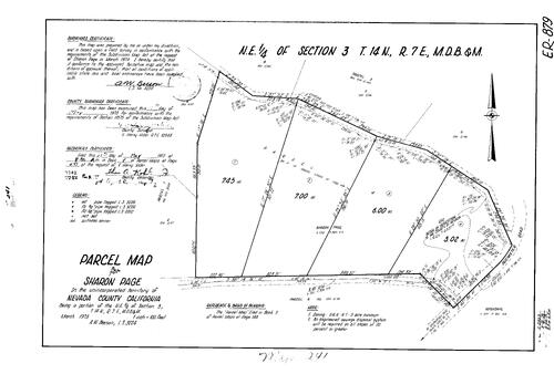 Click to see Parcel Maps Book 4, pg. 241 (1973) of Nevada County Recorders Parcel Maps Book 4