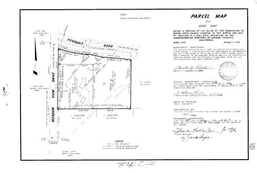 Click to see Parcel Maps Book 4, pg. 244 (1973) of Nevada County Recorders Parcel Maps Book 4