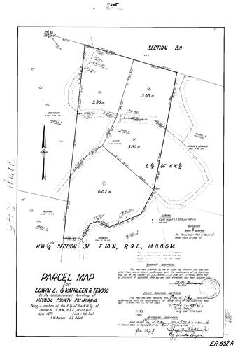 Click to see Parcel Maps Book 4, pg. 245 (1973) of Nevada County Recorders Parcel Maps Book 4