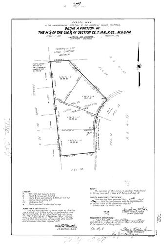 Click to see Parcel Maps Book 4, pg. 248 (1973) of Nevada County Recorders Parcel Maps Book 4