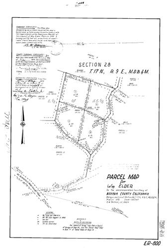 Click to see Parcel Maps Book 4, pg. 249 (1973) of Nevada County Recorders Parcel Maps Book 4