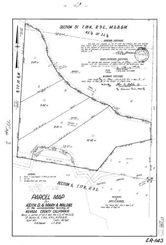 Click to see Parcel Map Book 5, pg. 3 (1973) of Nevada County Recorders Parcel Maps Book 5
