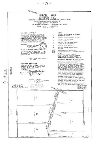Click to see Parcel Map Book 5, pg. 6 (1973) of Nevada County Recorders Parcel Maps Book 5