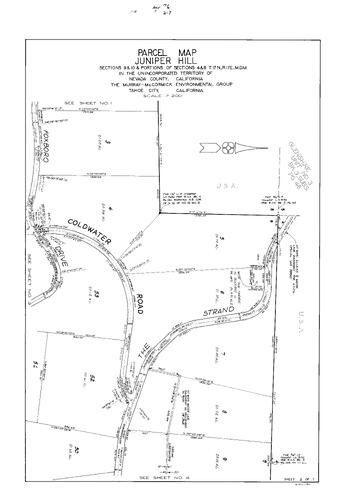 Click to see Parcel Map Book 5, pg. 6 (1973) of Nevada County Recorders Parcel Maps Book 5