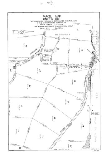 Click to see Parcel Map Book 5, pg. 6 (1973) of Nevada County Recorders Parcel Maps Book 5