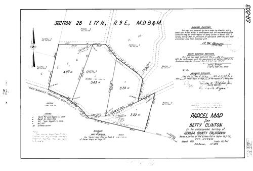 Click to see Parcel Map Book 5, pg. 10 (1973) of Nevada County Recorders Parcel Maps Book 5