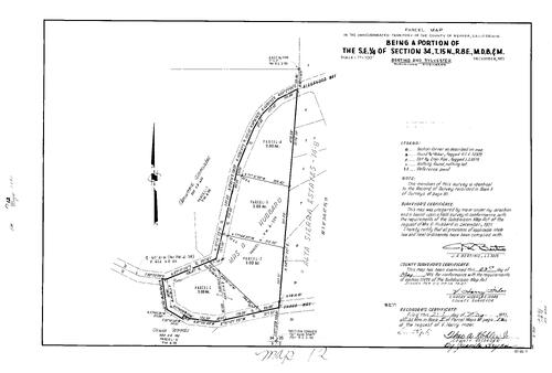 Click to see Parcel Map Book 5, pg. 12 (1973) of Nevada County Recorders Parcel Maps Book 5