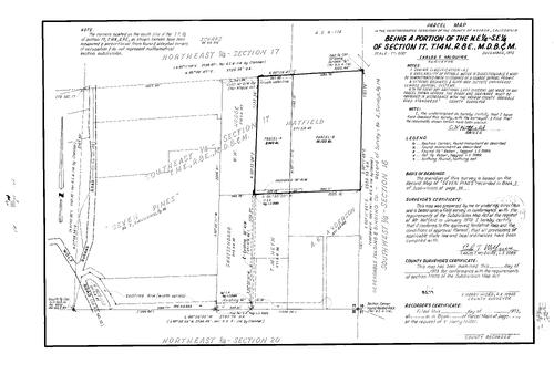 Click to see Parcel Map Book 5, pg. 14 (1973) of Nevada County Recorders Parcel Maps Book 5