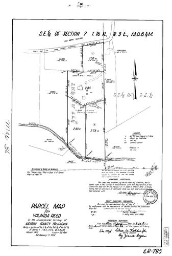 Click to see Parcel Map Book 5, pg. 36 (1973) of Nevada County Recorders Parcel Maps Book 5