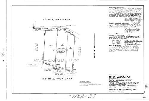 Click to see Parcel Map Book 5, pg. 37 (1973) of Nevada County Recorders Parcel Maps Book 5