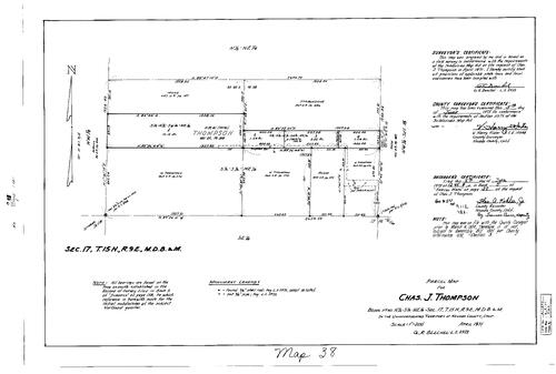 Click to see Parcel Map Book 5, pg. 38 (1973) of Nevada County Recorders Parcel Maps Book 5