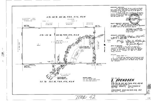 Click to see Parcel Map Book 5, pg. 42 (1973) of Nevada County Recorders Parcel Maps Book 5