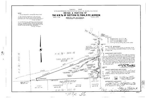 Click to see Parcel Map Book 5, pg. 56 (1973) of Nevada County Recorders Parcel Maps Book 5