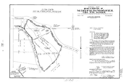 Click to see Parcel Map Book 5, pg. 63 (1973) of Nevada County Recorders Parcel Maps Book 5