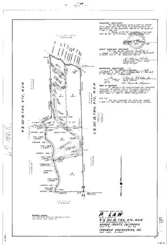 Click to see Parcel Map Book 5, pg. 67 (1973) of Nevada County Recorders Parcel Maps Book 5