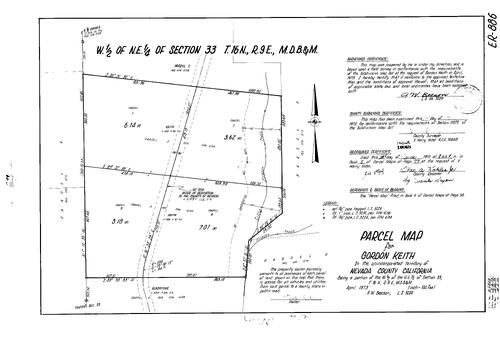 Click to see Parcel Map Book 5, pg. 079 (1973) of Nevada County Recorders Parcel Maps Book 5