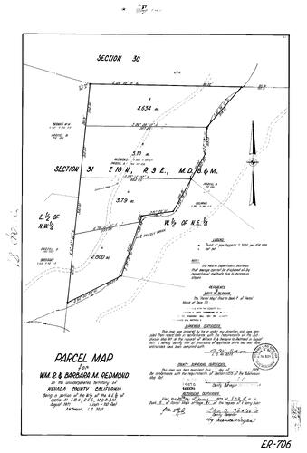 Click to see Parcel Map Book 5, pg. 081 (1973) of Nevada County Recorders Parcel Maps Book 5