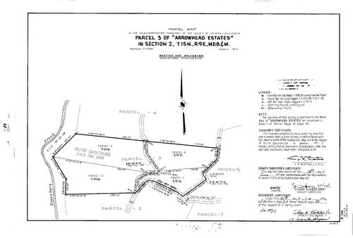 Click to see Parcel Map Book 5, pg. 083 (1973) of Nevada County Recorders Parcel Maps Book 5