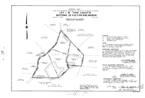 Click to see Parcel Map Book 5, pg. 094 (1973) of Nevada County Recorders Parcel Maps Book 5