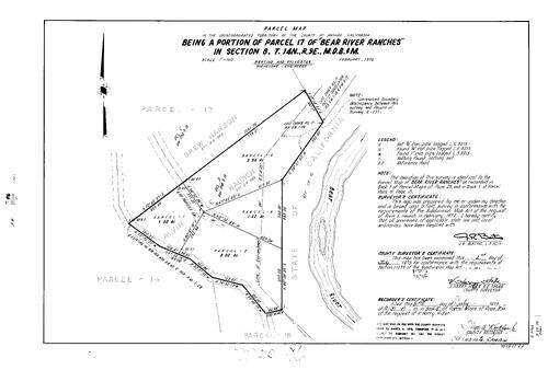 Click to see Parcel Map Book 5, pg. 096 (1973) of Nevada County Recorders Parcel Maps Book 5