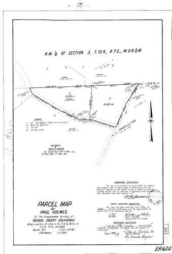 Click to see Parcel Map Book 5, pg. 111 (1973) of Nevada County Recorders Parcel Maps Book 5