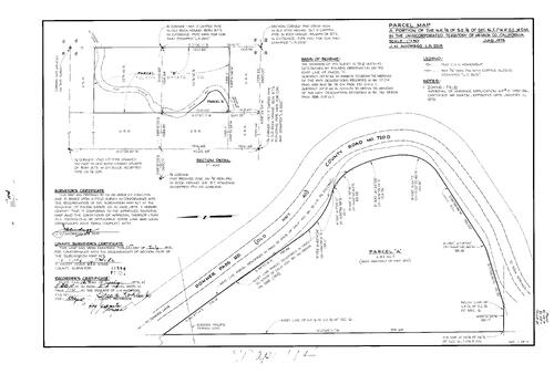 Click to see Parcel Map Book 5, pg. 114 (1973) of Nevada County Recorders Parcel Maps Book 5