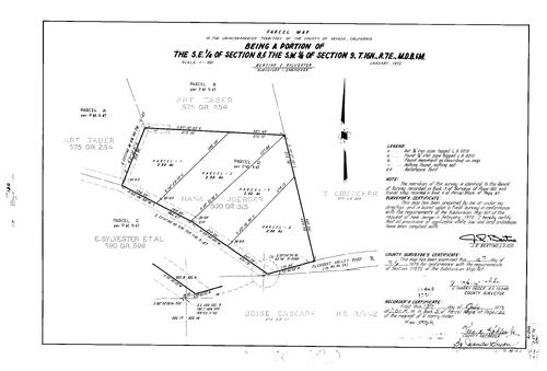 Click to see Parcel Map Book 5, pg. 120 (1973) of Nevada County Recorders Parcel Maps Book 5