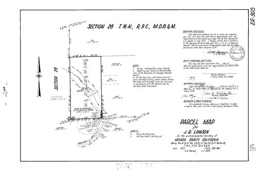 Click to see Parcel Map Book 5, pg. 124 (1973) of Nevada County Recorders Parcel Maps Book 5