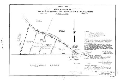 Click to see Parcel Map Book 5, pg. 127 (1973) of Nevada County Recorders Parcel Maps Book 5
