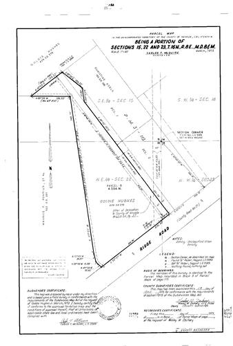 Click to see Parcel Map Book 5, pg. 132 (1973) of Nevada County Recorders Parcel Maps Book 5