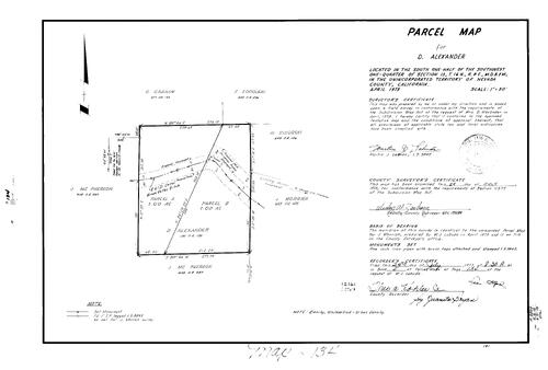 Click to see Parcel Map Book 5, pg. 134 (1973) of Nevada County Recorders Parcel Maps Book 5