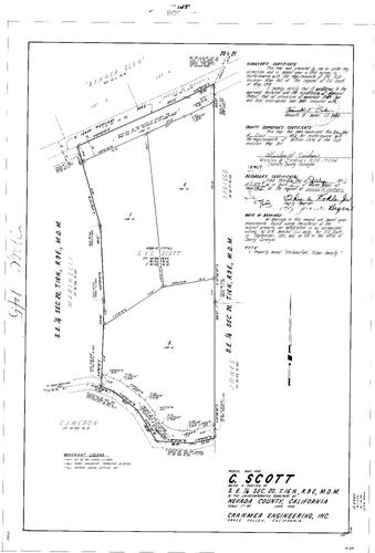 Click to see Parcel Map Book 5, pg. 145 (1973) of Nevada County Recorders Parcel Maps Book 5