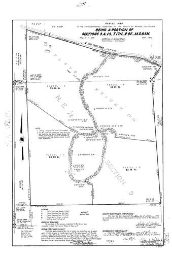 Click to see Parcel Map Book 5, pg. 148 (1973) of Nevada County Recorders Parcel Maps Book 5