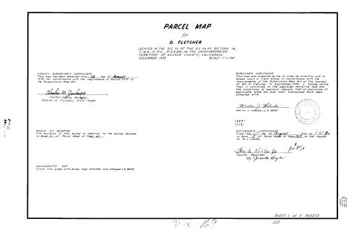 Click to see Parcel Map Book 5, pg. 169 (1973) of Nevada County Recorders Parcel Maps Book 5