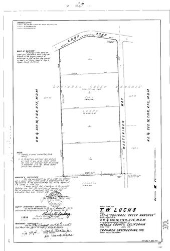 Click to see Parcel Map Book 5, pg. 181 (1973) of Nevada County Recorders Parcel Maps Book 5