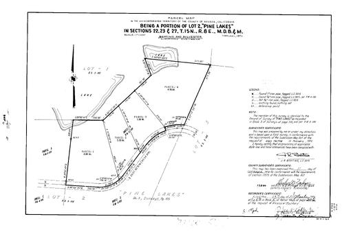 Click to see Parcel Map Book 5, pg. 206 (1973) of Nevada County Recorders Parcel Maps Book 5