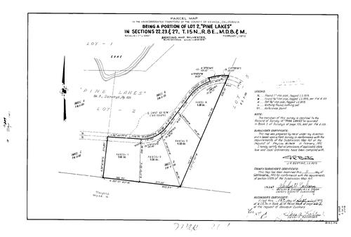 Click to see Parcel Map Book 5, pg. 207 (1973) of Nevada County Recorders Parcel Maps Book 5
