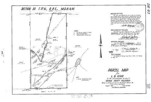 Click to see Parcel Map Book 5, pg. 213 (1973) of Nevada County Recorders Parcel Maps Book 5