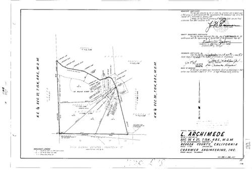 Click to see Parcel Map Book 5, pg. 218 (1973) of Nevada County Recorders Parcel Maps Book 5