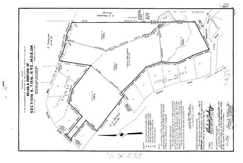 Click to see Parcel Map Book 5, pg. 222 (1973) of Nevada County Recorders Parcel Maps Book 5