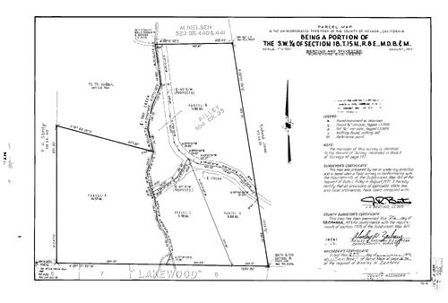 Click to see Parcel Map Book 5, pg. 236 (1973) of Nevada County Recorders Parcel Maps Book 5