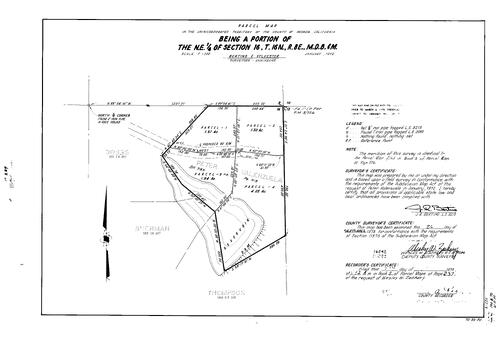 Click to see Parcel Map Book 5, pg. 237 (1973) of Nevada County Recorders Parcel Maps Book 5
