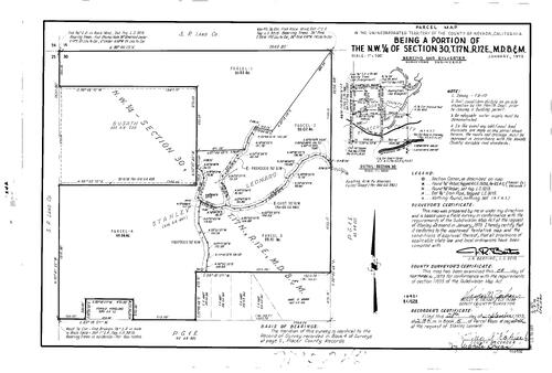 Click to see Parcel Map Book 5, pg. 242 (1973) of Nevada County Recorders Parcel Maps Book 5