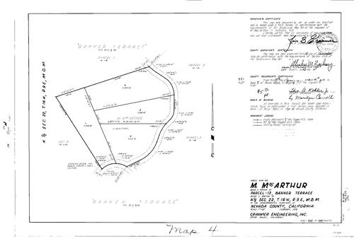 Click to see Parcel Map Book 7, pg. 4 (1974) of Nevada County Recorders Parcel Maps Book 7