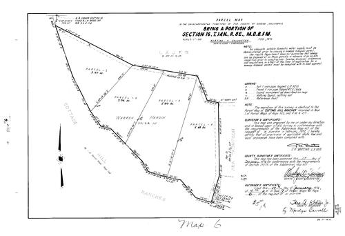 Click to see Parcel Map Book 7, pg. 6 (1974) of Nevada County Recorders Parcel Maps Book 7