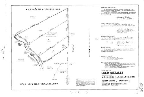 Click to see Parcel Map Book 7, pg. 16 (1974) of Nevada County Recorders Parcel Maps Book 7
