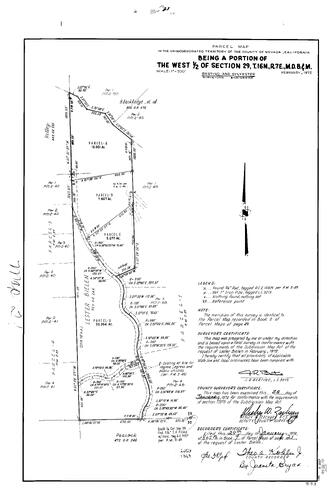 Click to see Parcel Map Book 7, pg. 21 (1974) of Nevada County Recorders Parcel Maps Book 7